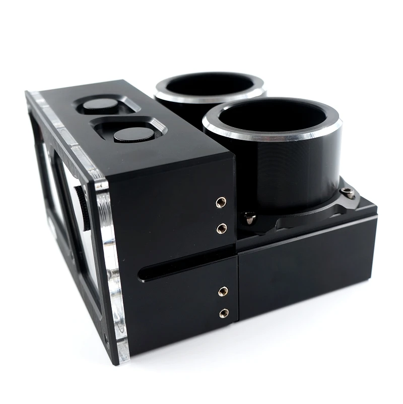 Discount IceMan Cooler Double D5 water pump double CD-ROM integrated water tank POM tank Reservoir Stock cooler block vest 1