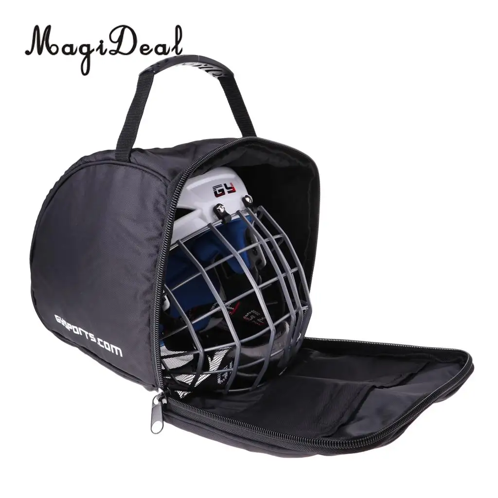 MagiDeal Universal Ice Hockey Helmet Carrier Goalie Mask Padded Protective Storage Bag Hockey Sports Accessories