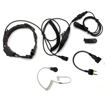 

Heavy Duty Military Tactical Air Tube Throat Microphone Mic Headset PTT For ICOME Radio Walkie Talkie IC-A1 IC A2 IC-A3 A4A5