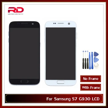 

S7 LCD For Samsung Galaxy S7 Screen G930T G930V G930A G930P LCD Display Screen Touch Screen Digitizer Assembly with Frame