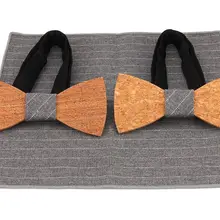 Модная мужская креативная деревянная пробка, Модный повседневный галстук-бабочка карман, полотенце из двух предметов, деревянный лук, галстук, модная повседневная