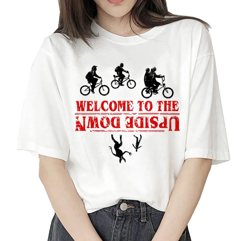 

stranger things 3 t shirt Eleven 2019 women new tshirt hip hop 90s gothic camiseta stranger things mujer kawaii Upside Down