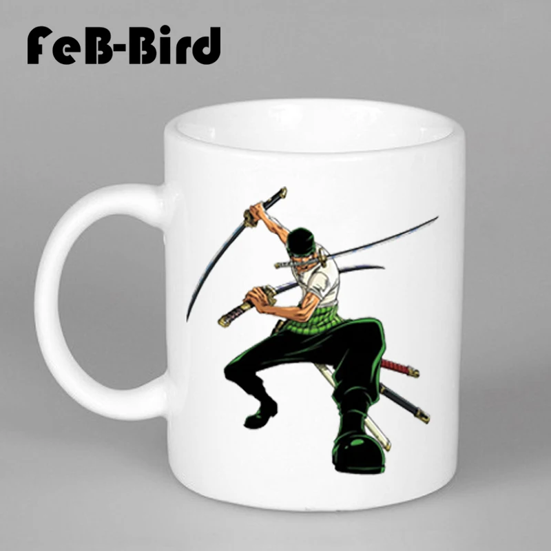 New Arrival One Piece Zoro Action Figure Cups Tea. Three sword Man