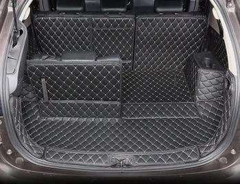 

New arrival! Special trunk mats for Mitsubishi Outlander 7seats 2017-2013 waterproof rear cargo liner boot carpets,Free shipping