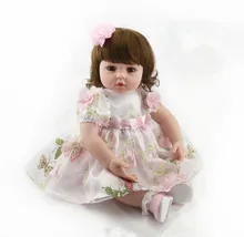 Muñeca reborn de 55 cm con Lazo rosa
