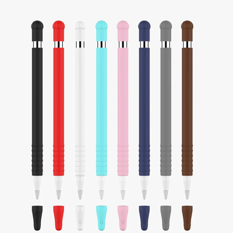

Case For Apple Pencil Case Colorful Soft Silicone Compatible For iPad Touch Pen Stylus Protective Sleeve Cover for iPad Pro 2018