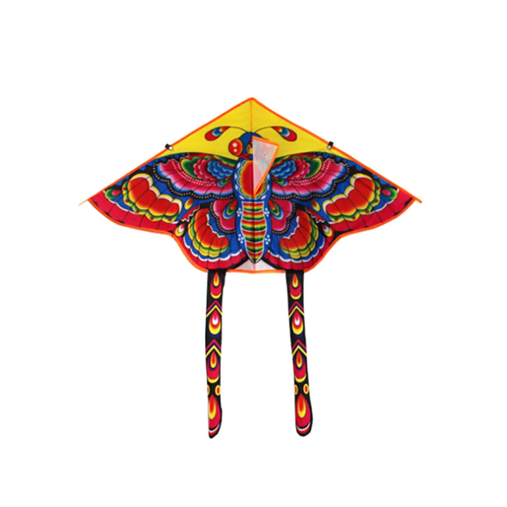 1Pcs Colorful 50cm Outdoor Sports Butterfly Flying Kite Medium Foldable Kite Recreation Outdoor Fun Sports Kids Toys