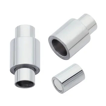 

Fostfo 2set/lot 2/3/4/5/6/7/8mm Silver Color Magnetic Clasp For Leather Cord Bracelets End Caps Connectors Diy Jewelry Making