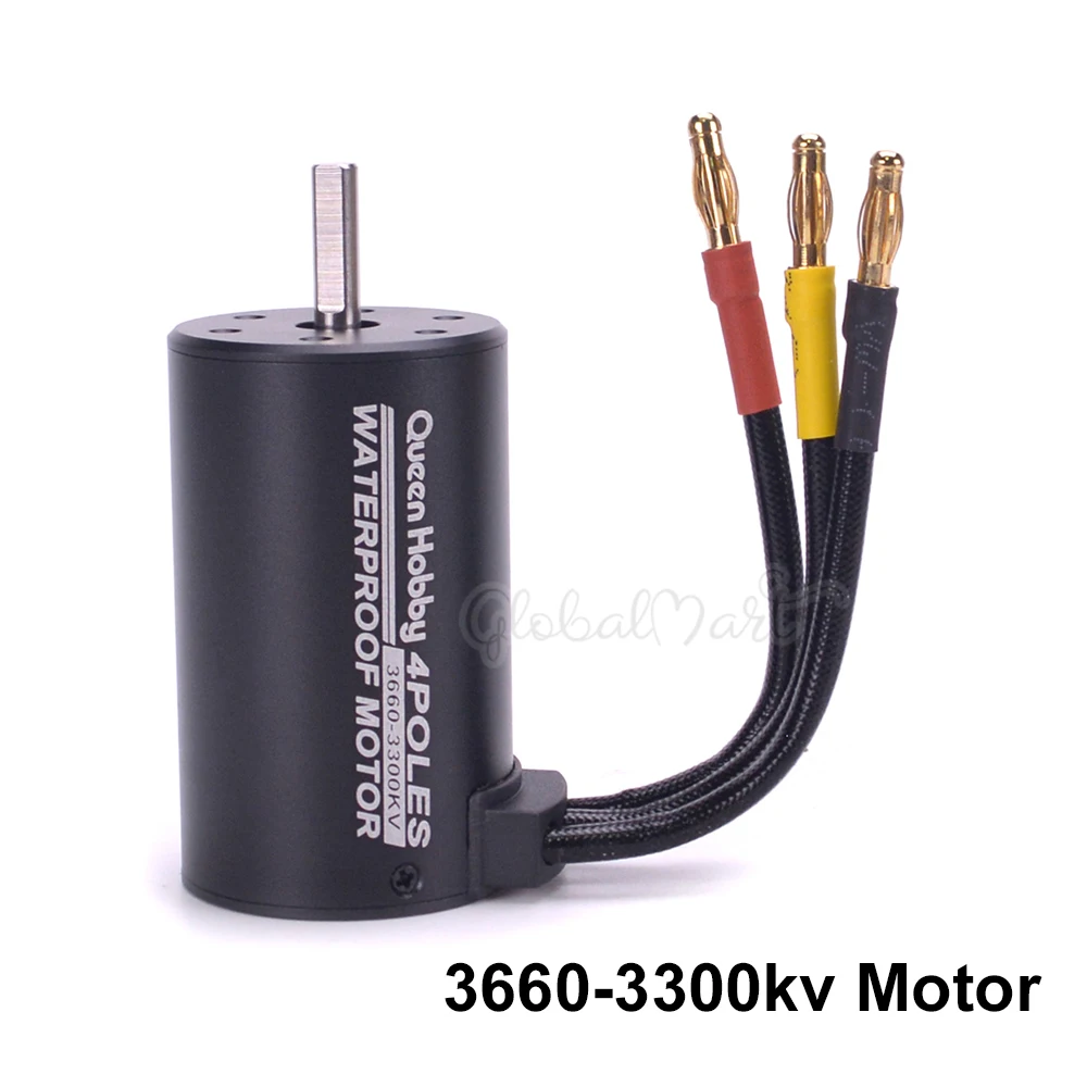 Водонепроницаемый 3650 3900KV 4300KV / 3660 3300KV 3800KV бесщеточный двигатель 60A ESC программатор