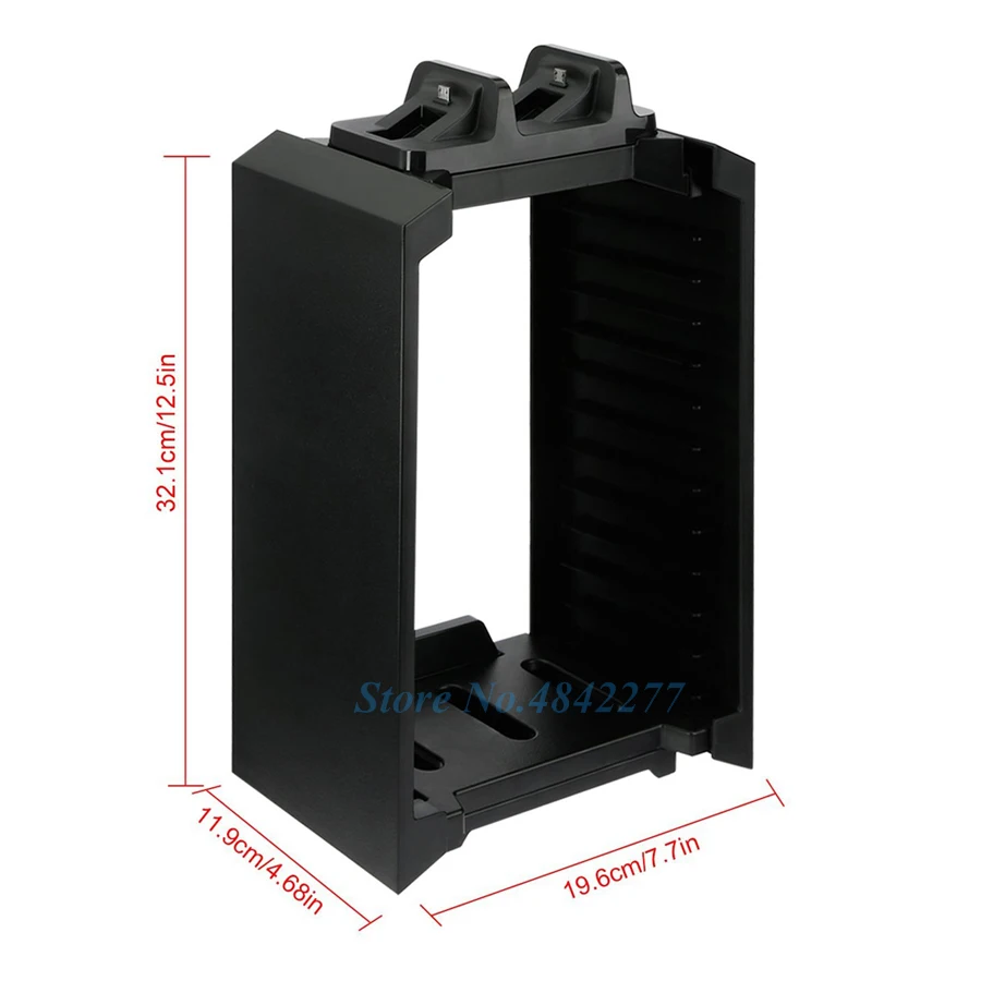 PS 4/Slim/Pro вертикальная подставка для игр, дисковое хранилище, башня PS4, контроллер, зарядная док-станция для sony playstation 4/Xbox one Slim