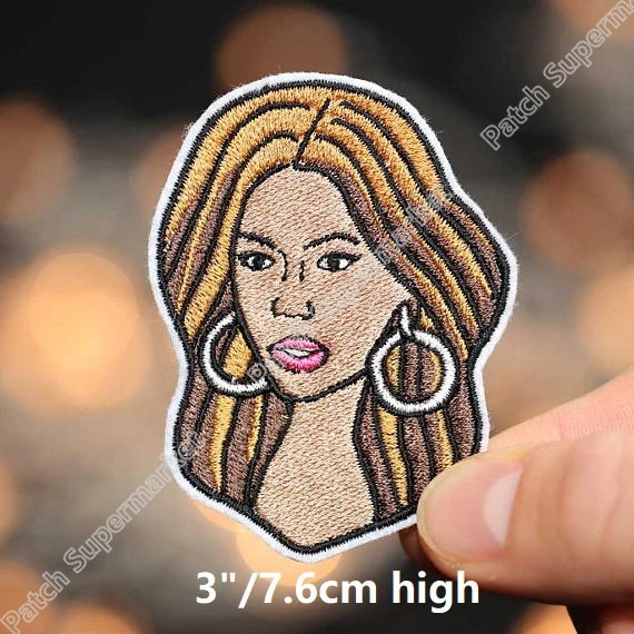 Beyonce патч музыкальный художник вышитые термоклейкие патчи для одежды