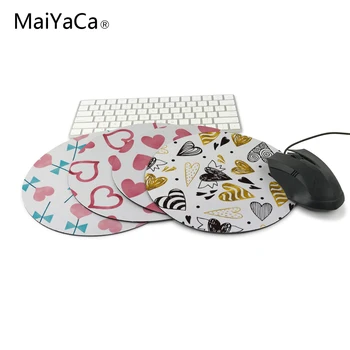 

MaiYaCa For Your heart Round mouse pad Impressions Watercolor Mouse Pad Small Size Round Mouse Pad Anti-Skid Rubber MousePad
