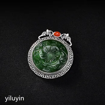 

KJJEAXCMY S990 silver coin hollowed out, silk gourd, pure silver, folk style, antique style, lady pendant.