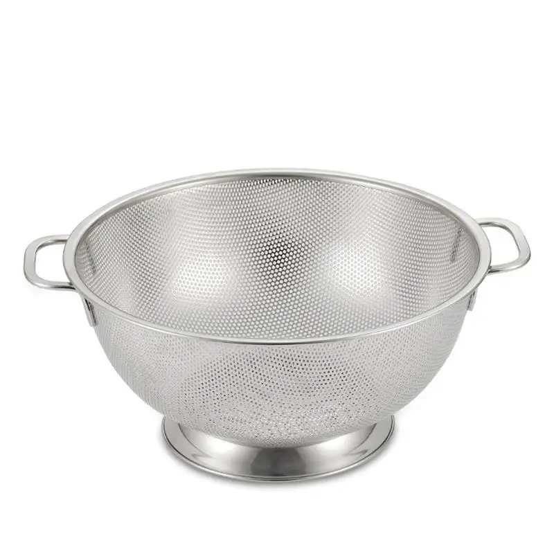 Stainless Steel Professional Colander Strainer with Heavy Duty Handles