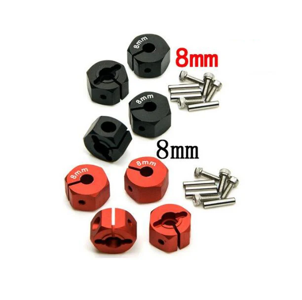 Special Price 4PCS 12mm Wide Hex Hub Hex Wheel Adapter Thickness 8mm Spare Parts For Axial SCX10 CC01 Wraith 90027 90034 RC Car Model