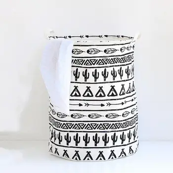 

Home Simple Foldable Laundry Clothes Storage Bucket Bin Hamper Basket Organizer New