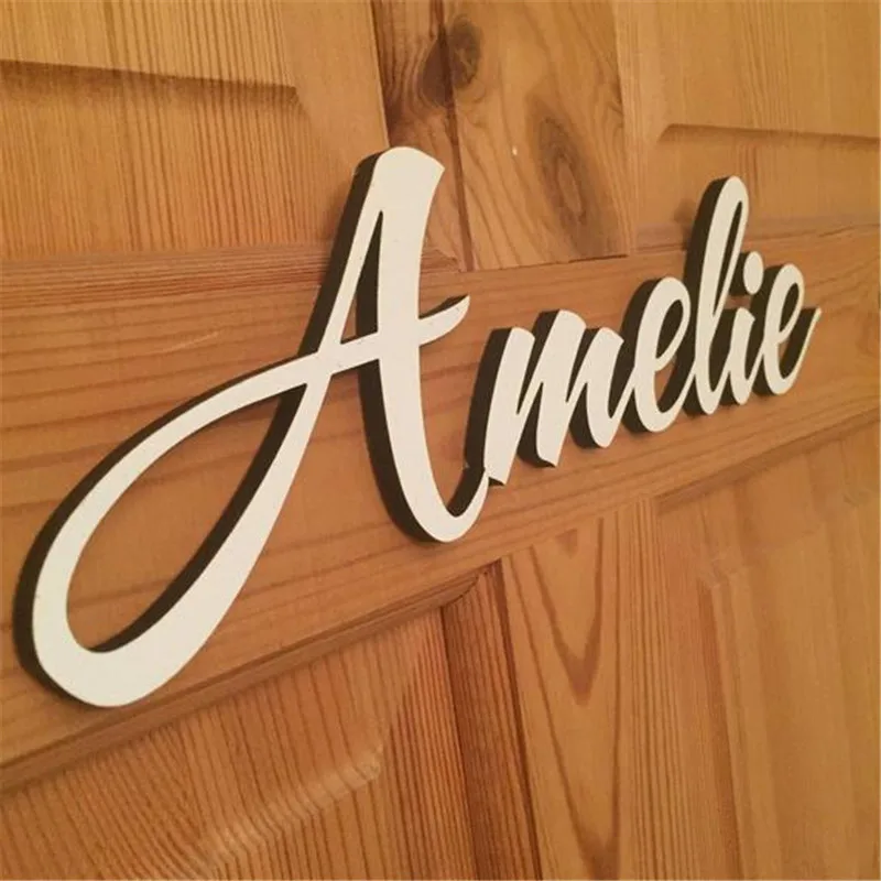 Lettering/varnished wooden name/wish Name/Personalise 