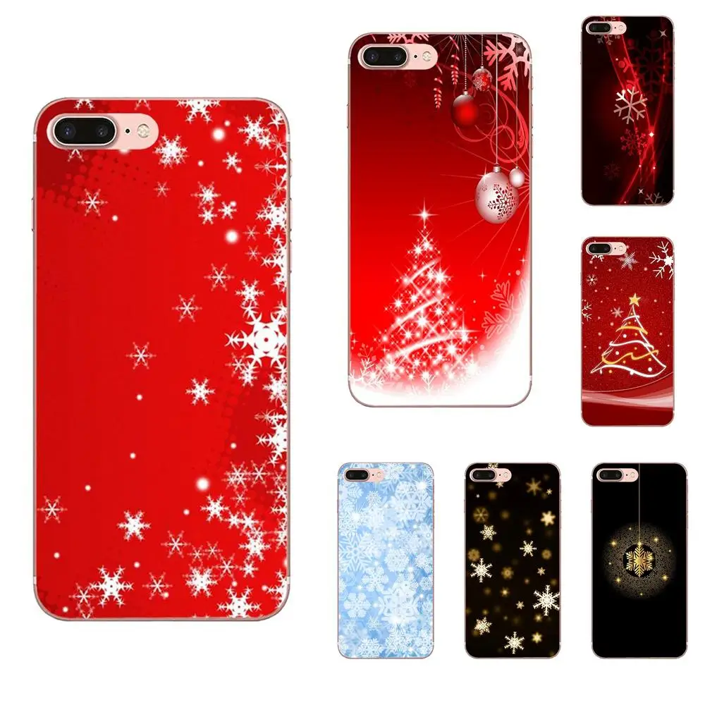 

Christmas Snowflake Deer New Year For Huawei P7 Honor 4C 5A 5C 5X 6 6C 6A 6X 7 7X 8 9 V8 V10 Y3II Y5II Y6II G8 Play Lite