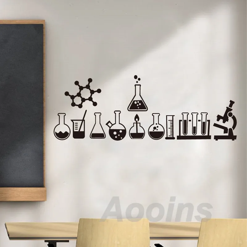 Science Vinyl Wall Sticker Lab Decor