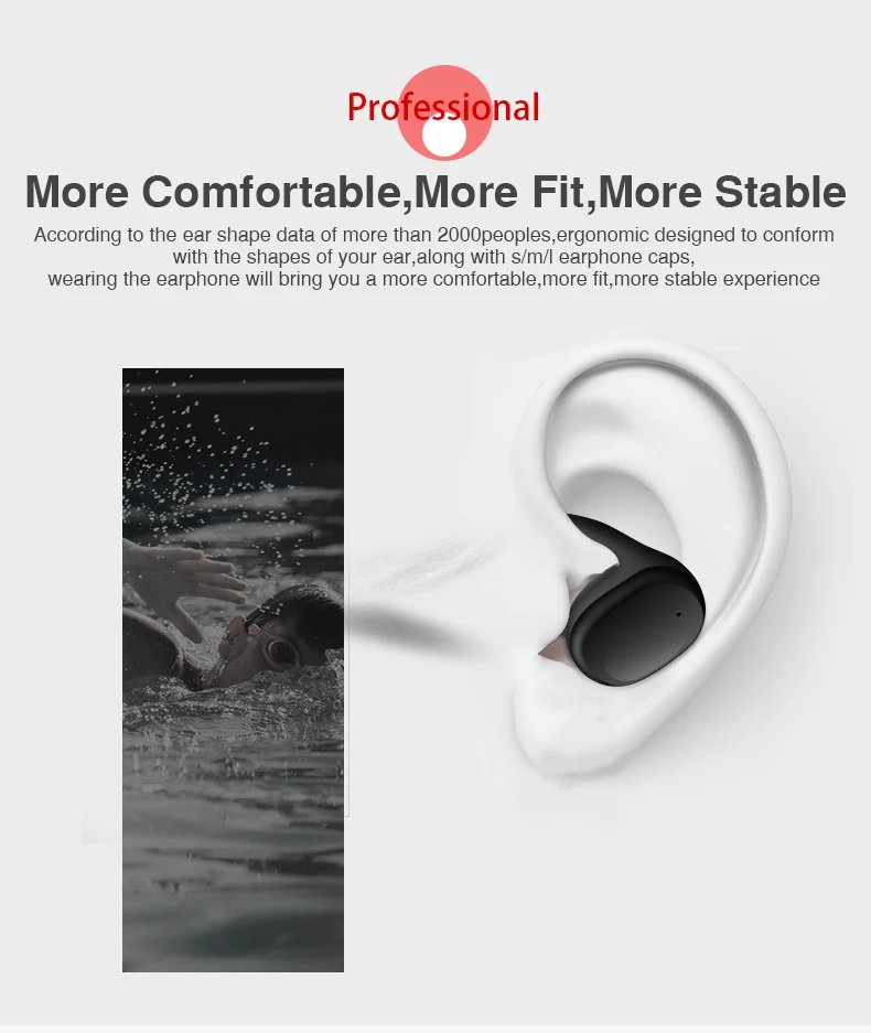 TWS Bluetooth 5.0 Earphones in-Ear Wireless Earbuds Stereo Bass Sound Noise Cancellation mini Wireless Bluetooth Earphone (11)