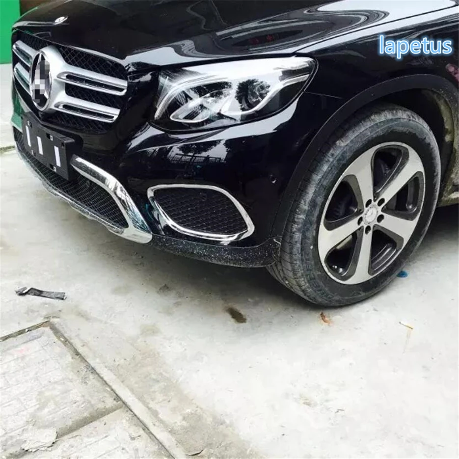 Хромированная накладка на передний бампер для Mercedes Benz GLC X253 2016 2017 2018 2019 / ABS|accessories