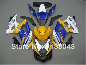 

7gifts Fairing For SUZUKI GSX-R1000 K7 07 08 Yellow Blue GSX R1000 GSXR 1000 NEW K7 07-08 GSXR1000 2007 2008 Body
