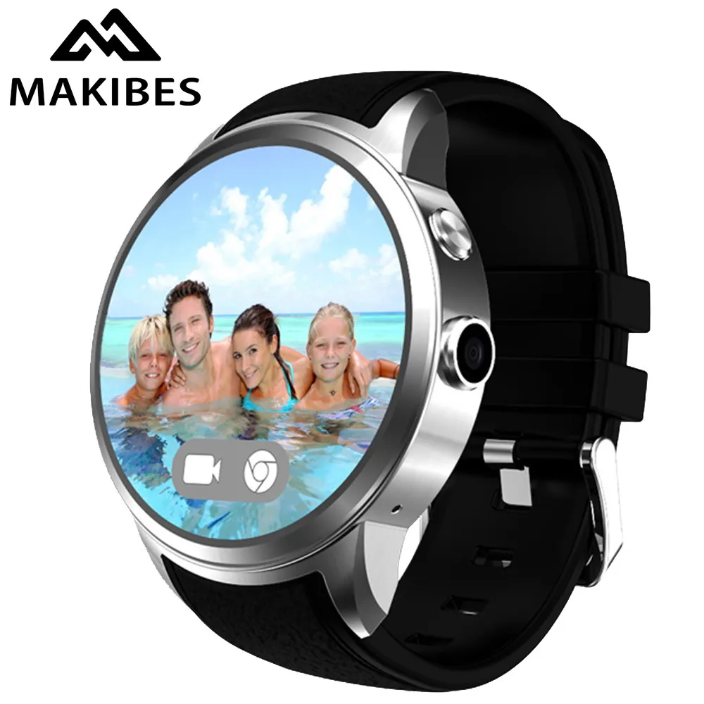 

1GB 16GB Makibes X200 Smart Watch Phone 3G WIFI Bluetooth Camera 1.33" AMOLED Screen Android 5.1 Quad core 1.3GHz Smart Watch
