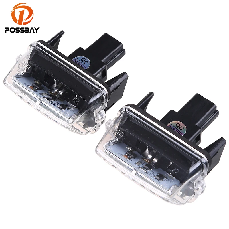 

POSSBAY Car LED Number License Plate Light for 2012-2015 Toyota Camry 18 LED 6000K White Bulbs License Plate Lights