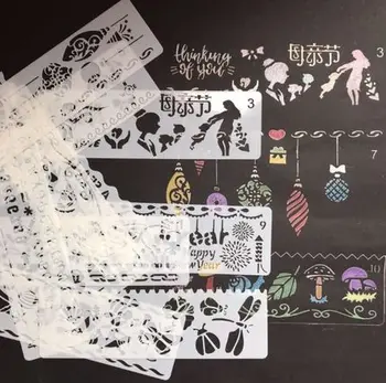 

12 Pcs Different Festival Styles Drawing Shapes Kids Decor Props Painting Tools For DIY Album Accessories Scrapbook Photo Album