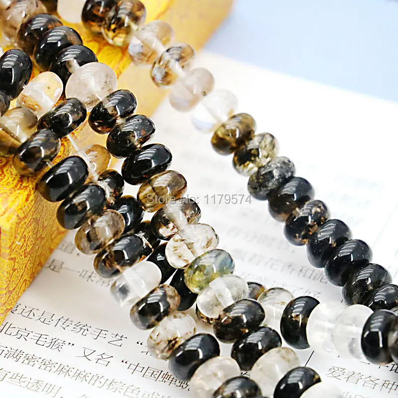 

5X8mm Multicolor Black Watermelon Tourmaline Abacus Diy Beads Accessories Crafts Loose Beads Stone Accessory Part Jewelry Making
