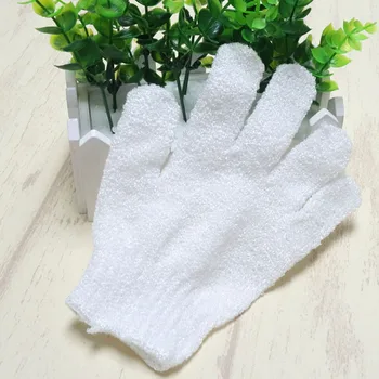 

1000pcs/lot nylon body cleaning shower gloves Exfoliating Bath Glove Five fingers Bath Gloves
