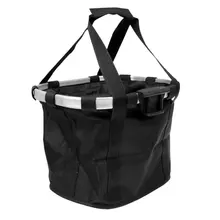 FLGT-велосипедная ручка корзина сумка Съемная сумка для хранения велосипедная водонепроницаемая сумка для хранения+ держатель-черный, 36x26x24 см