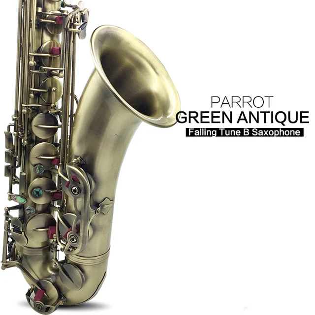 PARROT Black gold flamingo Sax B flat tenor saxophone playing