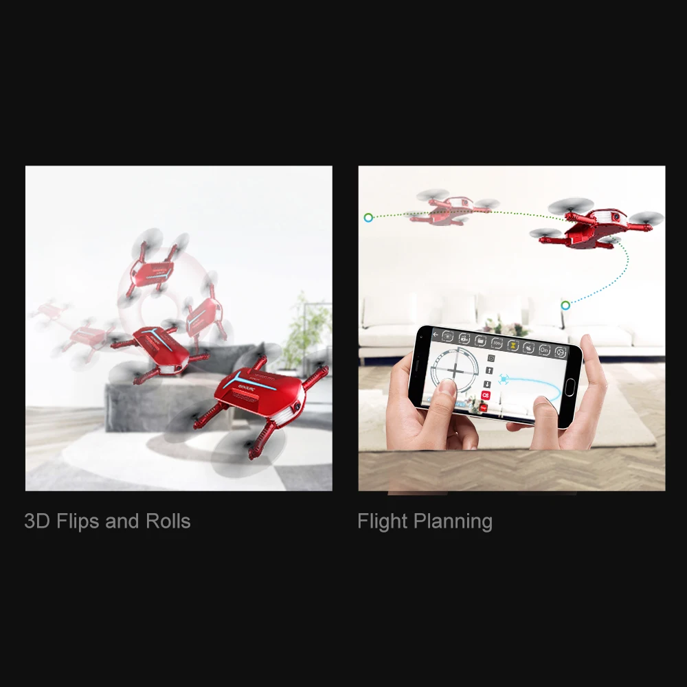 Квадрокоптер GoolRC T37 H37 с 6 осевым гироскопом Wi Fi FPV 720P HD камера селфи мини дроны