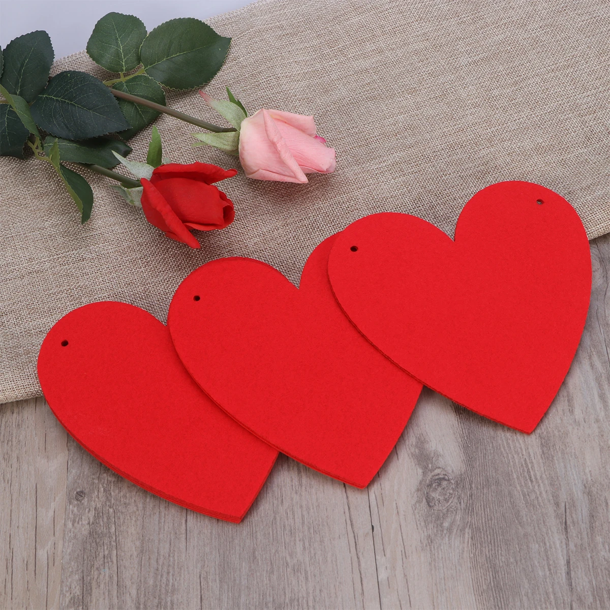 Подвесной Декор Красное сердце любовь баннеры Гирлянда Свадьба День Святого Валентина День рождения свадебный душ предложение