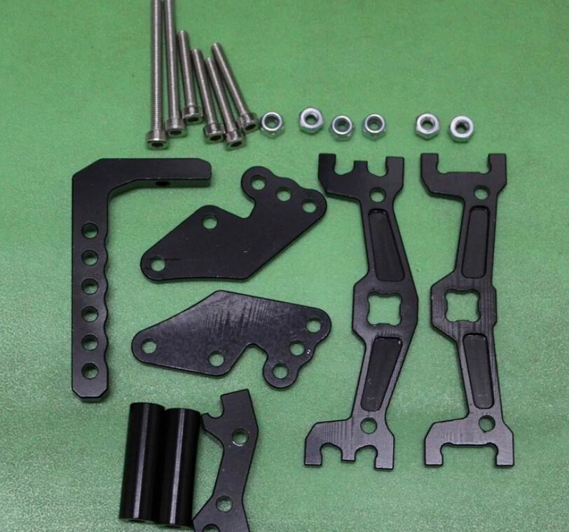 ALLOY ADJUSTABLE TOW HITCH FOR RC Crawler SCX10 Blackin Parts