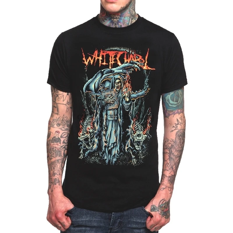 

Whitechapel Deathcore Awesome Man Summer T-shirt Punk Heavy Metal Round Collar