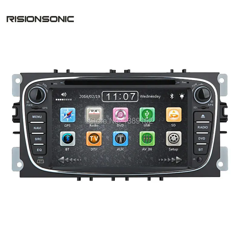 Два din 7 дюймов dvd плеер автомобиля для Ford Mondeo/S MAX/Connect/Focus 2 2008 2011 с 3G хост Радио GPS