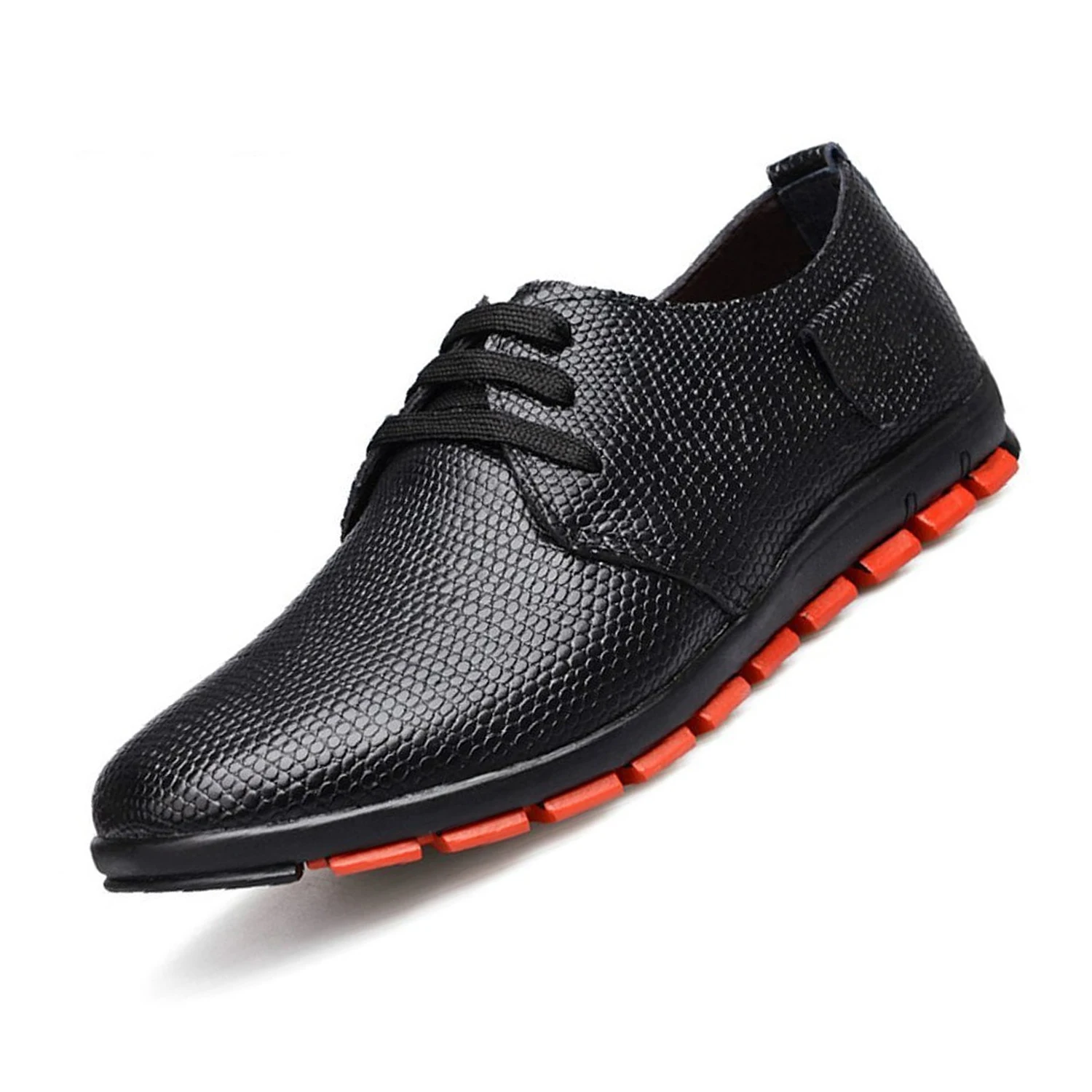 

Fashion Boutique ShuTe Men's Casual Dress Shoes Animal Texture Lace Up Oxford Leather Shoes