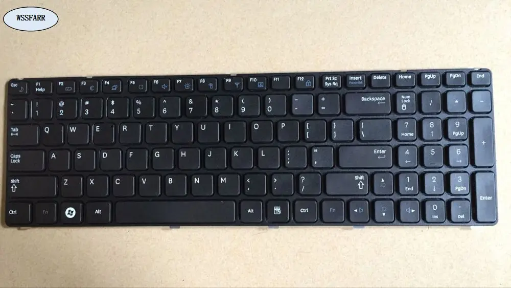 Genuine New Laptop Keyboard for SAMSUNG R580 R590 R578 E852 US Blackin