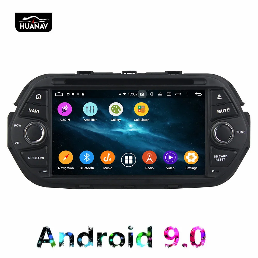 Cheap DSP Android 9.0 CD DVD Player GPS navigation For Fiat 500 EGEA 2016 2017+ auto multimedia player tape recorder 8-Core navi Audio 5