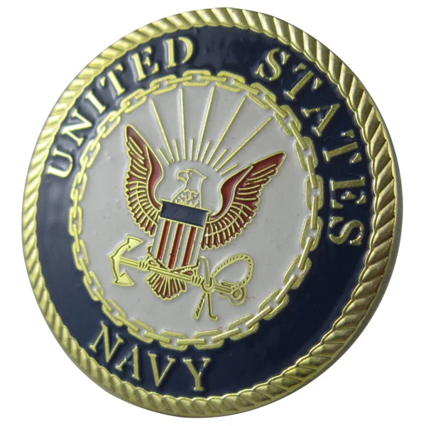 

US Miltary United States Navy Gold Plated Commemative Coin/Medal For Collect With 1 Free Capsule 1054#