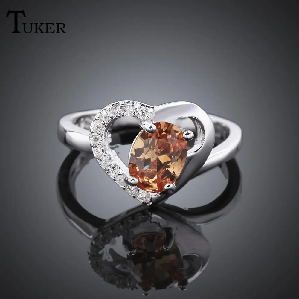 fashion multicolor rings for women fashion selling heart shaped cubic zirconia rose gold color wedding finger - Selling Wedding Ring fashion multicolor rings for women fashion selling heart shaped cubic zirconia rose gold color wedding finger - Selling Wedding Ring