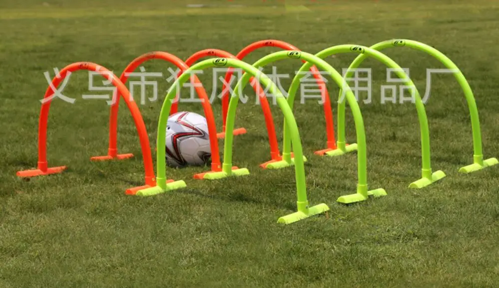 Портативный футбол арка для обучения профессиональный футбол препятствия цель футбол тренировочные принадлежности