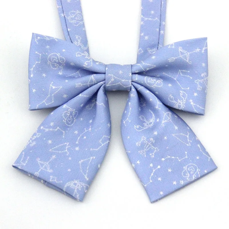 Kawaii Созвездие японская школьная форма галстук-бабочка для девочки для женщин Gravata Borboleta галстук-бабочка милый бант галстук на шею - Цвет: Water Blue