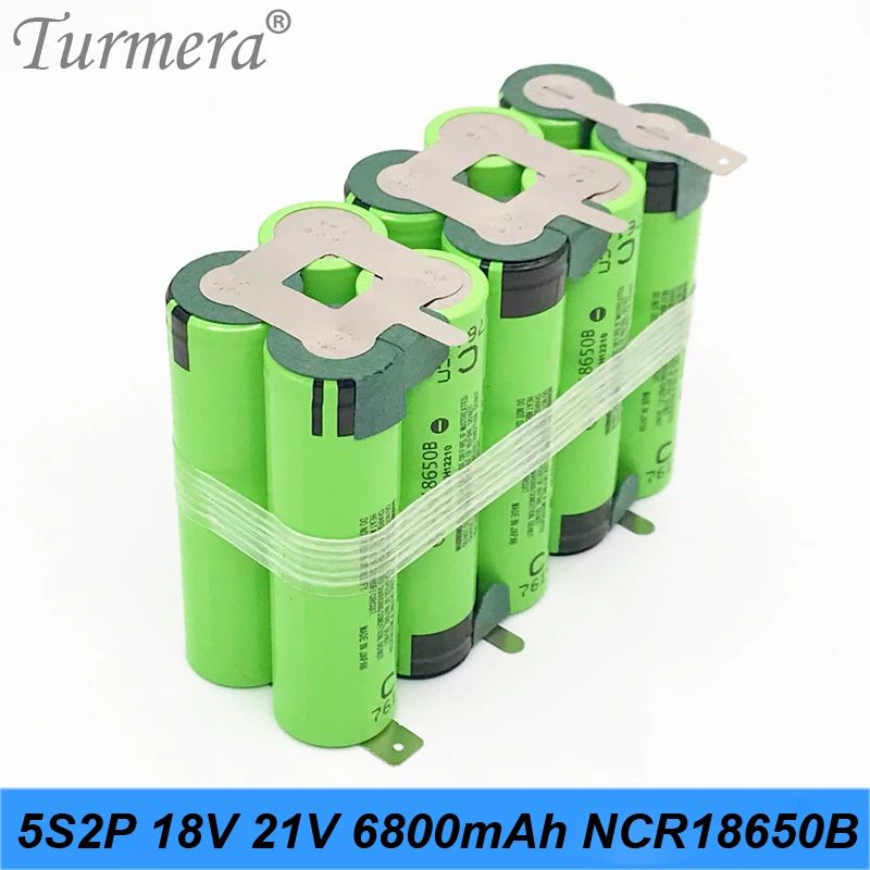 5S2P battery 18650 pack turmera for panasonic ncr18650b 3400ma 18650 hg2 battery 3000mah 18v 21v welding solder battery for screwdriver tools battery customized battery 04