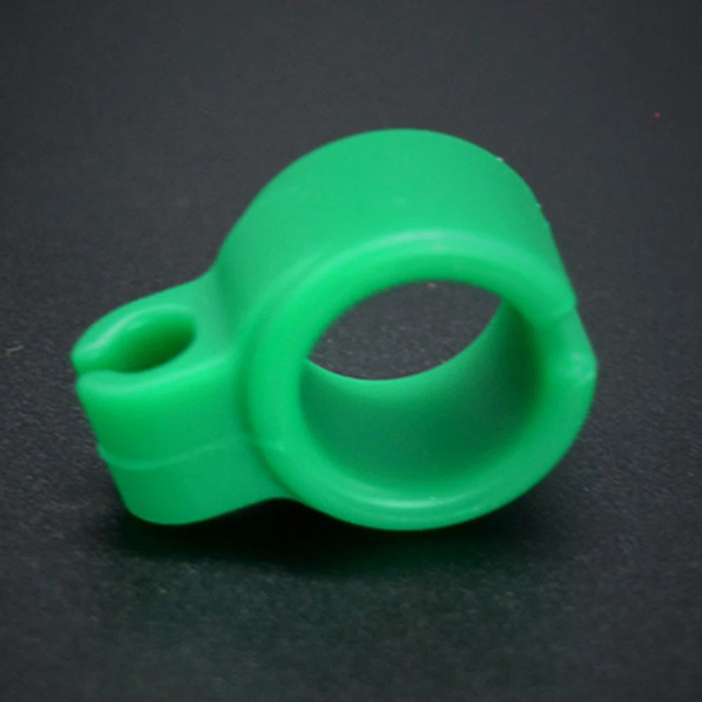 Кольцо-держатель, 2 шт. в упаковке, силиконовое кольцо-держатель для курения без рук для игр, игр на гитаре и вождения - Цвет: Зеленый