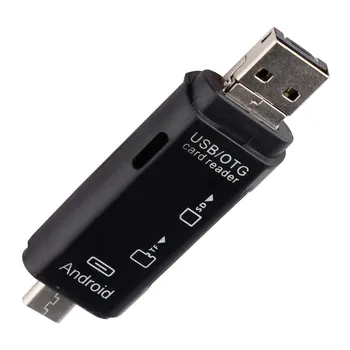 

Type C & Micro USB OTG Card Adapter 3 In 1 USB-C Reader Flash Stick TF Read Plug For Mobile Phone PC Mac Computer