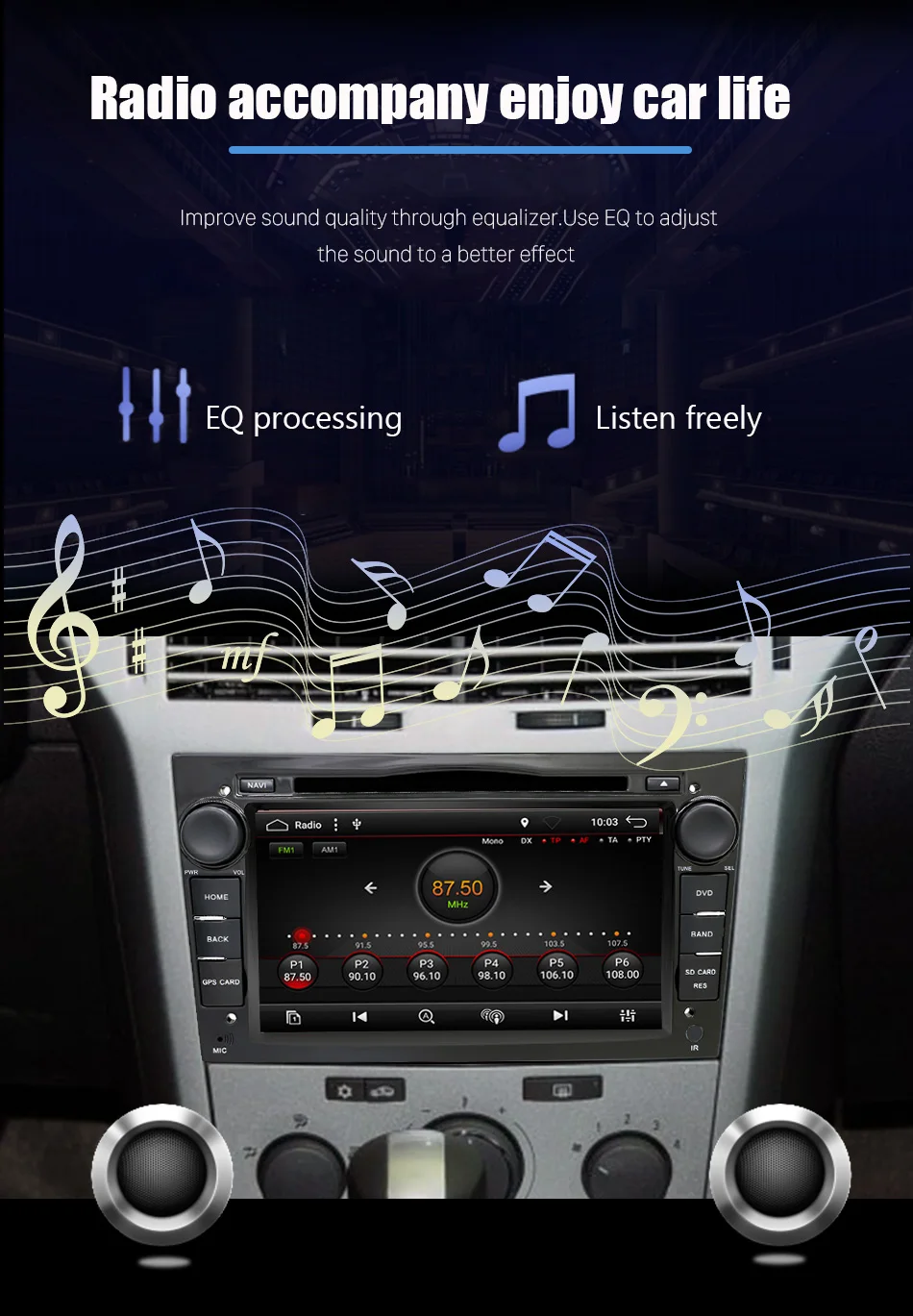 Flash Deal Eunavi 2 din Android 8.1 car dvd player for Opel Astra Vectra Antara Zafira Corsa gps navigation bluetooth radio 3G WIFI RDS 9