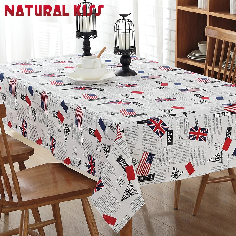 

Fashion Decoration Cotton Linen Table Cloth Small Fresh Dinner Table Cover Antependium Cloth Tea Tablecloth Christmas TableCloth